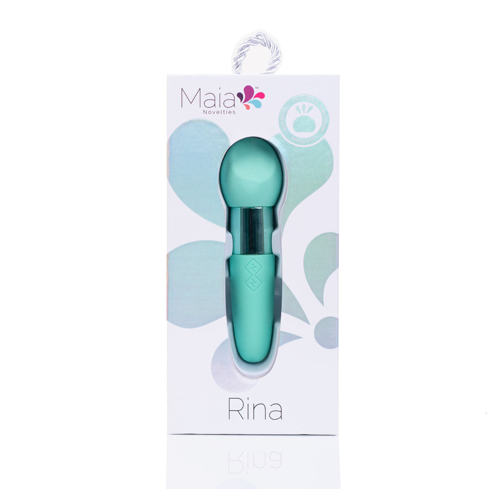 Maia RINA - Teal - Teal 13.3 cm USB Rechargeable Vibrator