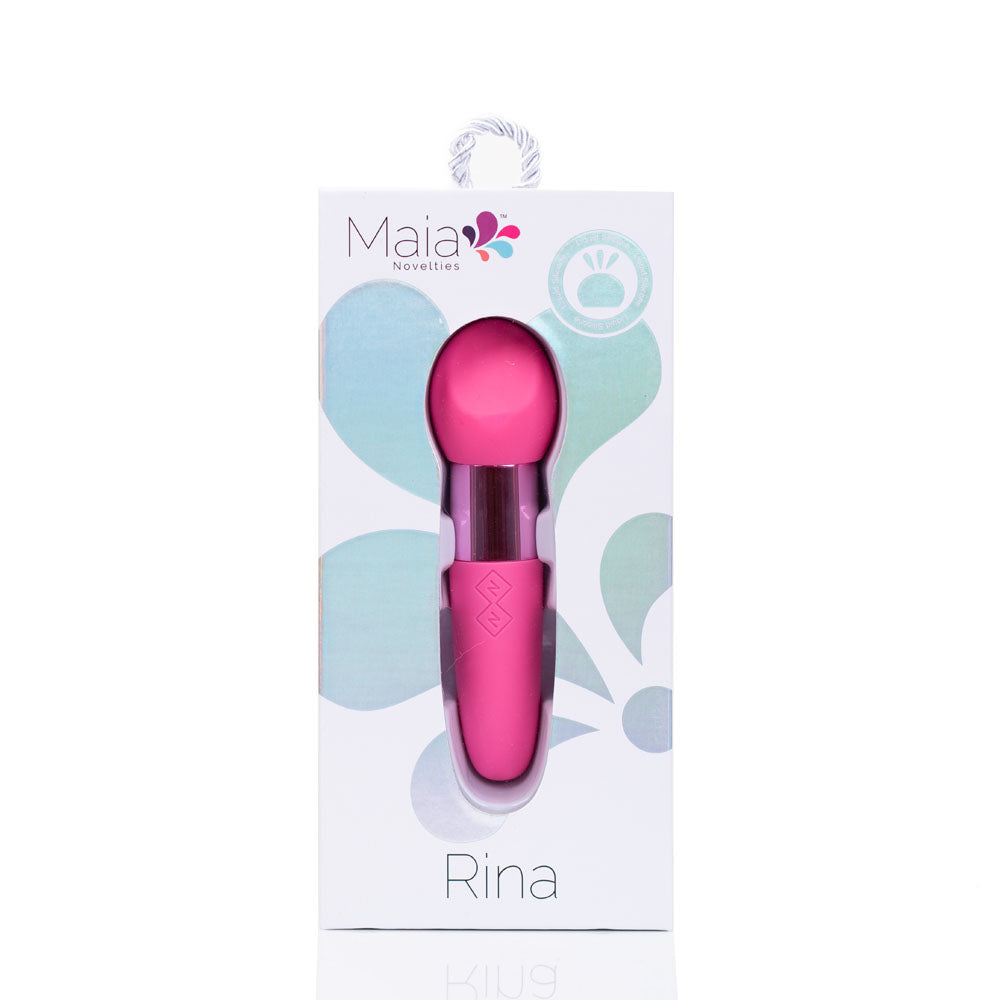 Maia RINA - Pink - Pink 13.3 cm USB Rechargeable Vibrator