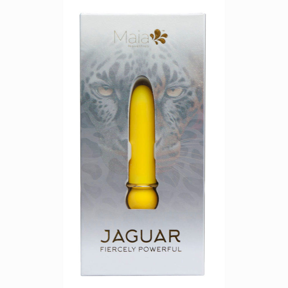 Maia JAGUAR - Yellow - Yellow 10.1 cm USB Rechargeable Bullet