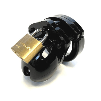 Mini-Me Black Chastity Cock Cage Kit - Black - Black 1.25 Inch Cock Cage Kit