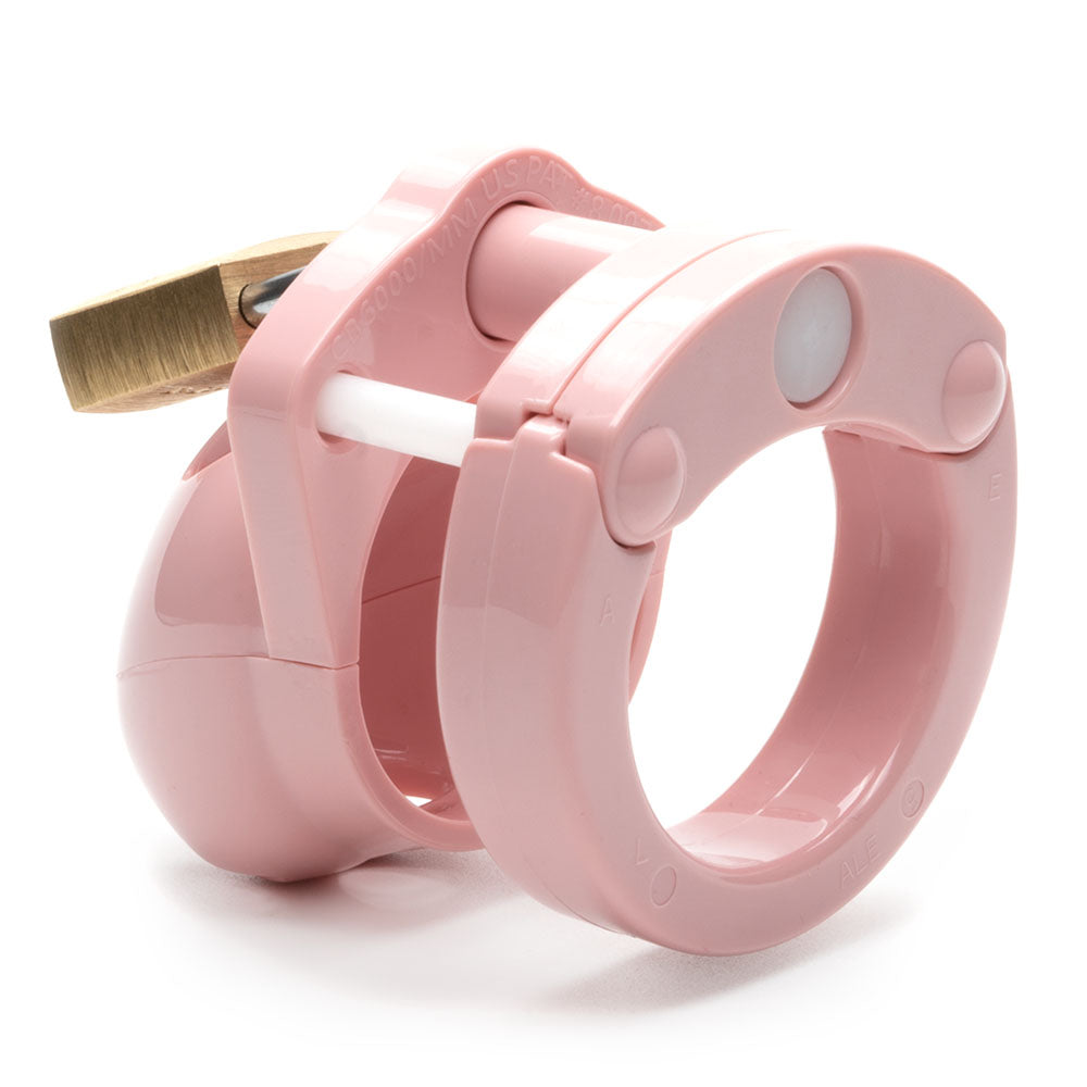 Mini-Me Black Chastity Cock Cage Kit - Pink - Pink 1.25 Inch Cock Cage Kit