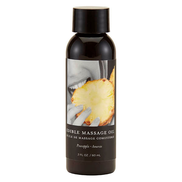 Edible Massage Oil - Pineapple - Pineapple Flavoured - 59 ml Bottle