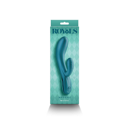 Royals - Regent - Metallic Green - Metallic Green 19.3 cm USB Rechargeable Rabbit Vibrator