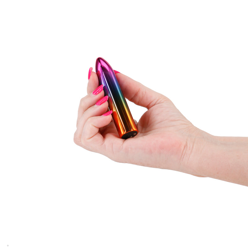 Chroma Rainbow - Medium - Metallic Rainbow 9 cm USB Rechargeable Mini Vibrator