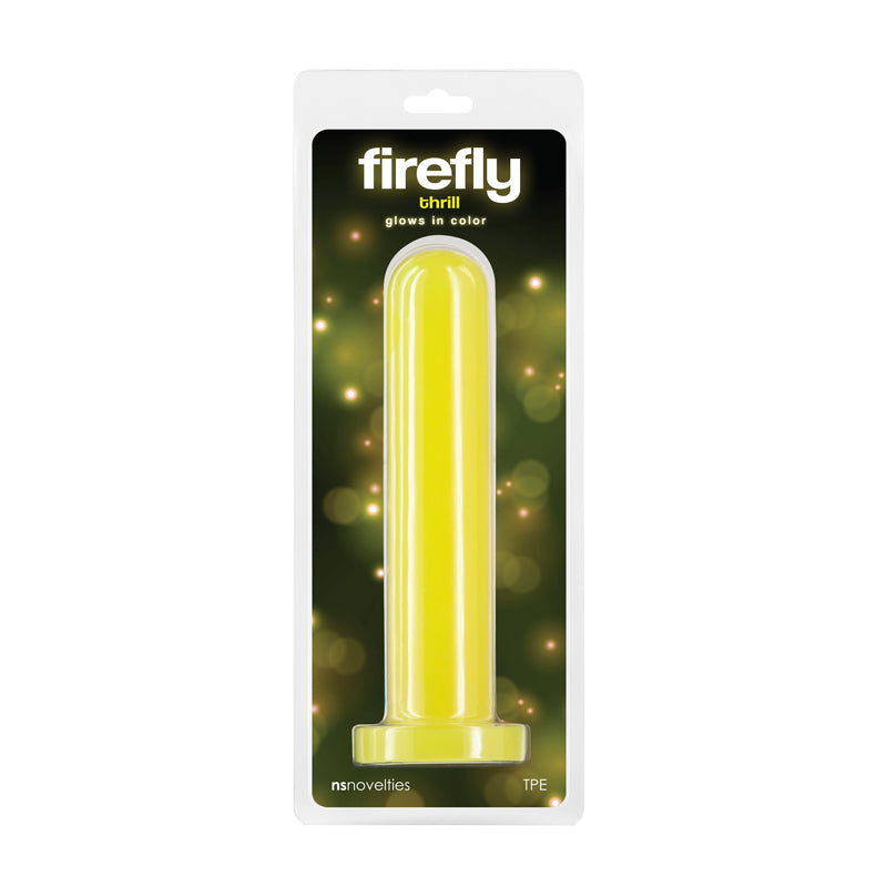 Firefly - Thrill - Yellow - Large - Glow in Dark Yellow 19.3 cm Large Dildo