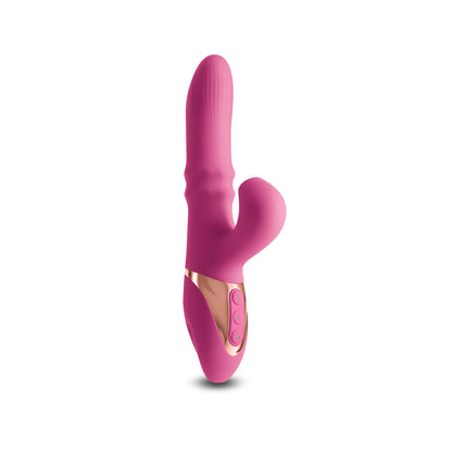 INYA Enamour - Pink - Pink 31.5 cm USB Rechargeable Vibrator with Air Pulse