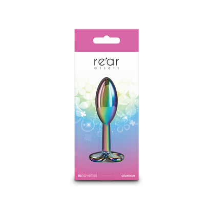 Rear Assets Clover - Multicolour - Multicoloured 9.2 cm Metallic Butt Plug