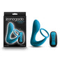 Renegade Slingshot II - Teal - Teal USB Rechargeable Anal Plug with Cock Ring & Remote