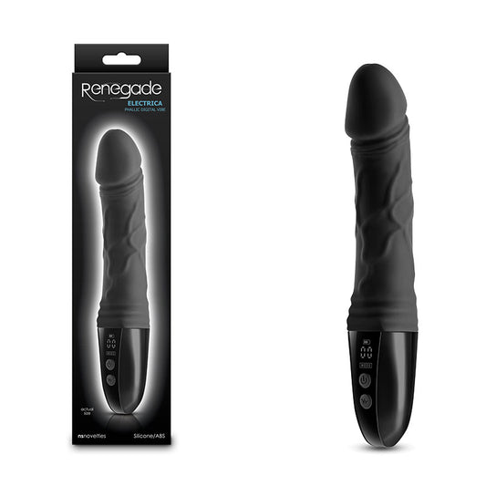 Renegade Electrica - Black - Black 22.9 cm USB Rechargeable Vibrator