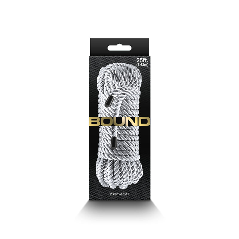 Bound Rope - Silver - Silver Bondage Rope - 7.6 metre length