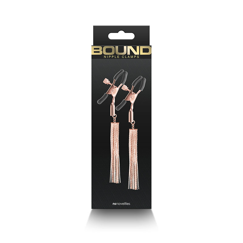 Bound Nipple Clamps - D2 - Rose Gold - Rose Gold Nipple Clamps - Set of 2