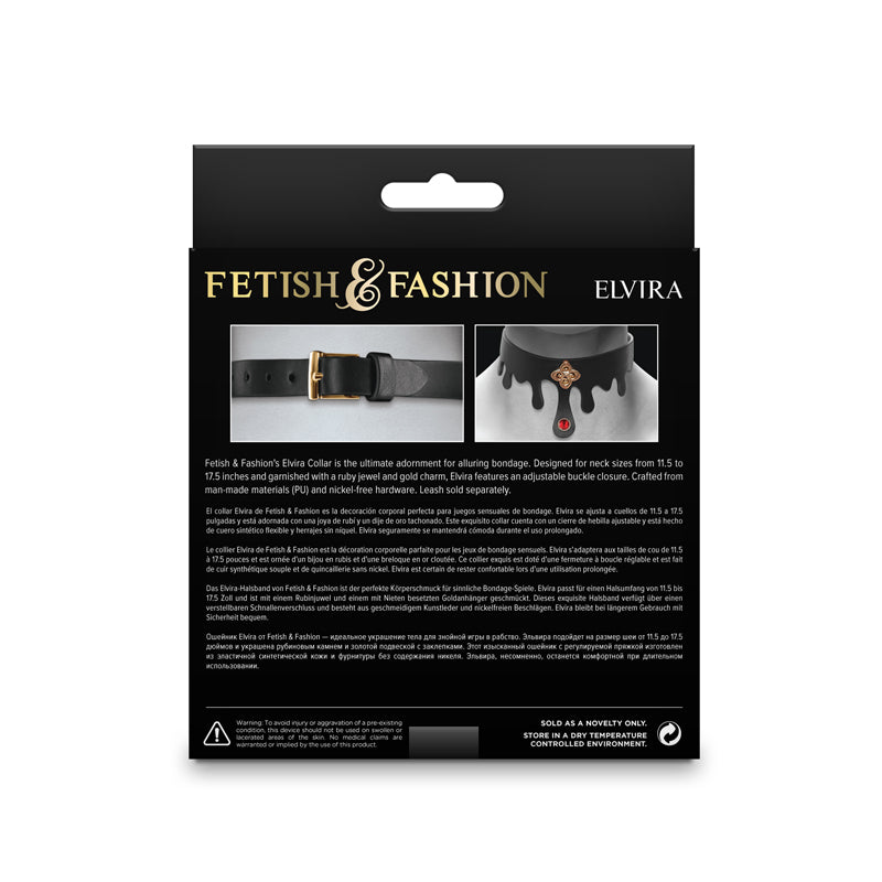 Fetish & Fashion - Elvira Collar - Black Collar