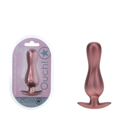 OUCH! Curvy Anal Plug - Rose Gold - Rose Gold 11.7 cm Butt Plug