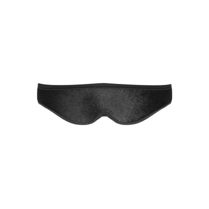 OUCH! Velvet & Velcro Adjustable Eye Mask - Black Restraint