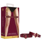 OUCH! Halo - Thigh Cuffs - Burgundy Leg Restraints