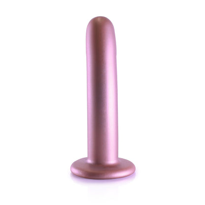 OUCH! Smooth Silicone G-Spot Dildo - 6'' / 14.5 cm - Rose Gold 14.5 cm Dildo