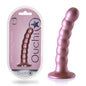 OUCH! Beaded Silicone G-Spot Dildo - 5'' / 13cm - Rose Gold 13 cm Dildo