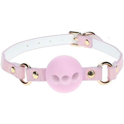 OUCH! Paris Collection - Silicone Ball Gag - Pink Breatheable Mouth Restraint