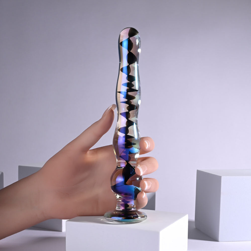 Playboy Pleasure JEWELS WAND - Clear Glass 20.3 cm Dildo