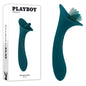 Playboy Pleasure TRUE INDULGENCE - Teal 21.3 cm USB Rechargeable Vibrator with Flicking Tip