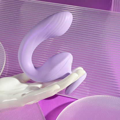 Playboy Pleasure REV ME UP - Purple USB Rechargeable Dual Motor Curved Vibrator