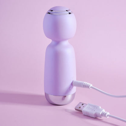 Playboy Pleasure ROYAL MINI - Lilac 12.5 cm USB Rechargeable Mini Wand Vibrator