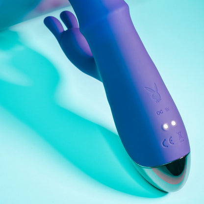 Playboy Pleasure HOP TO IT - Purple 23.5 cm USB Rechargeable Rabbit Vibrator