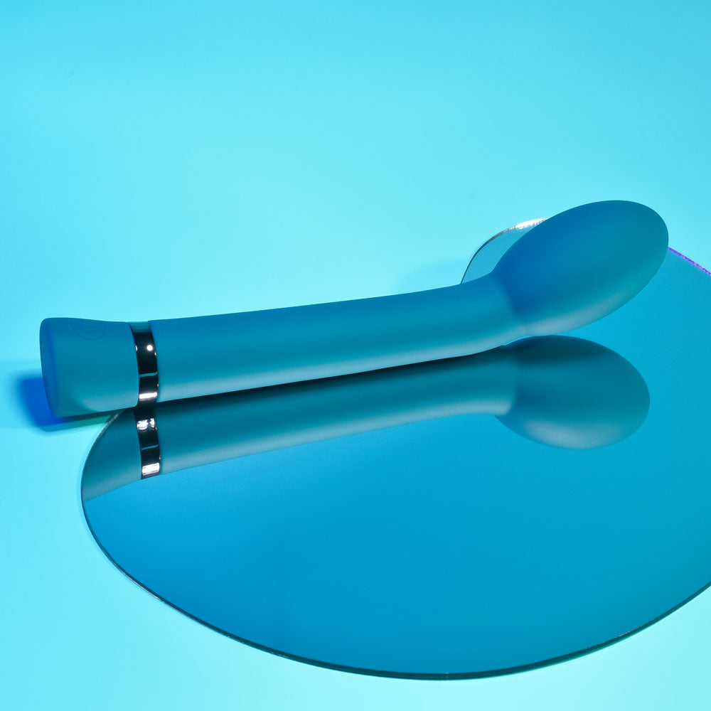 Playboy Pleasure ON THE SPOT - Blue 21.6 cm USB Rechargeable G-Spot Vibrator