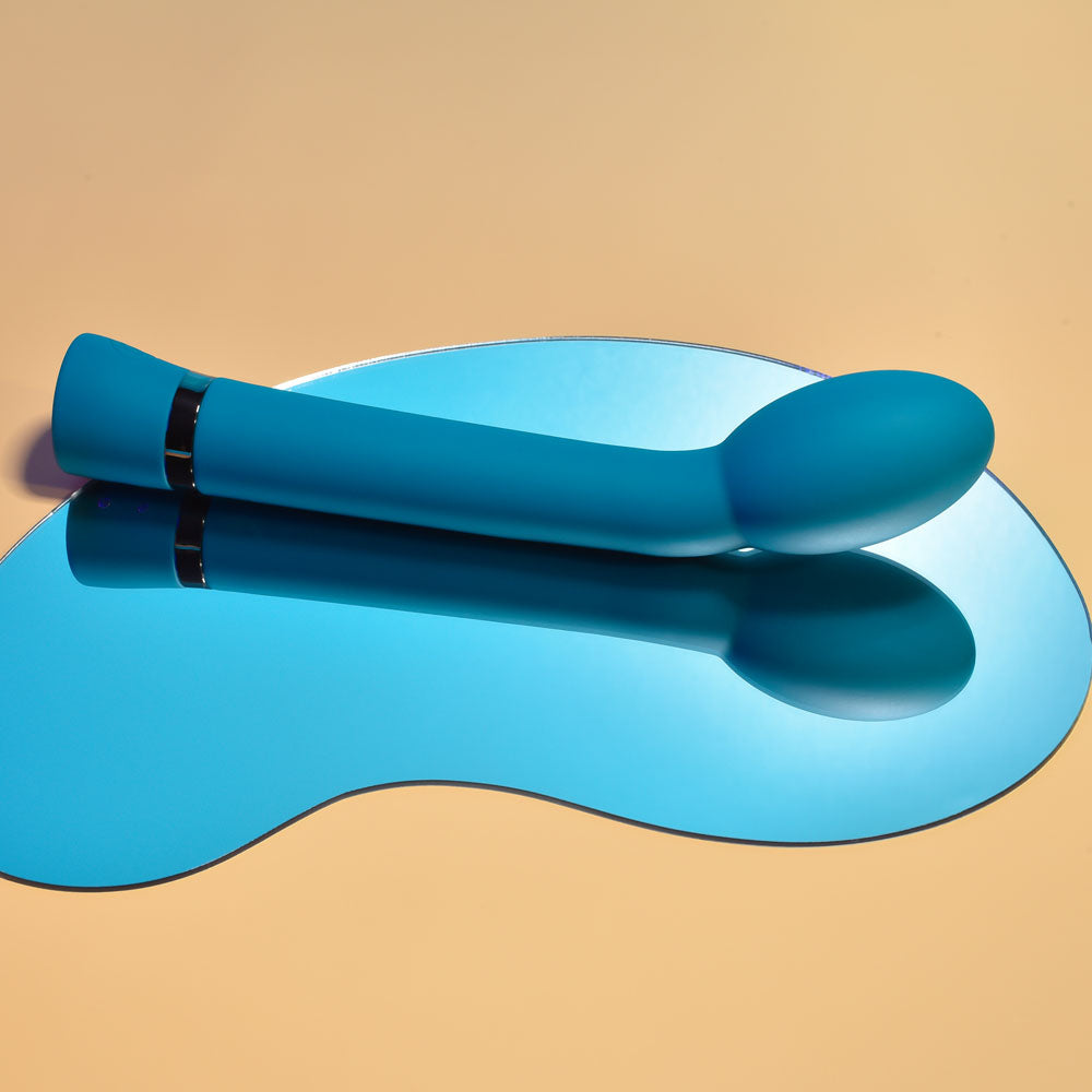 Playboy Pleasure ON THE SPOT - Blue 21.6 cm USB Rechargeable G-Spot Vibrator