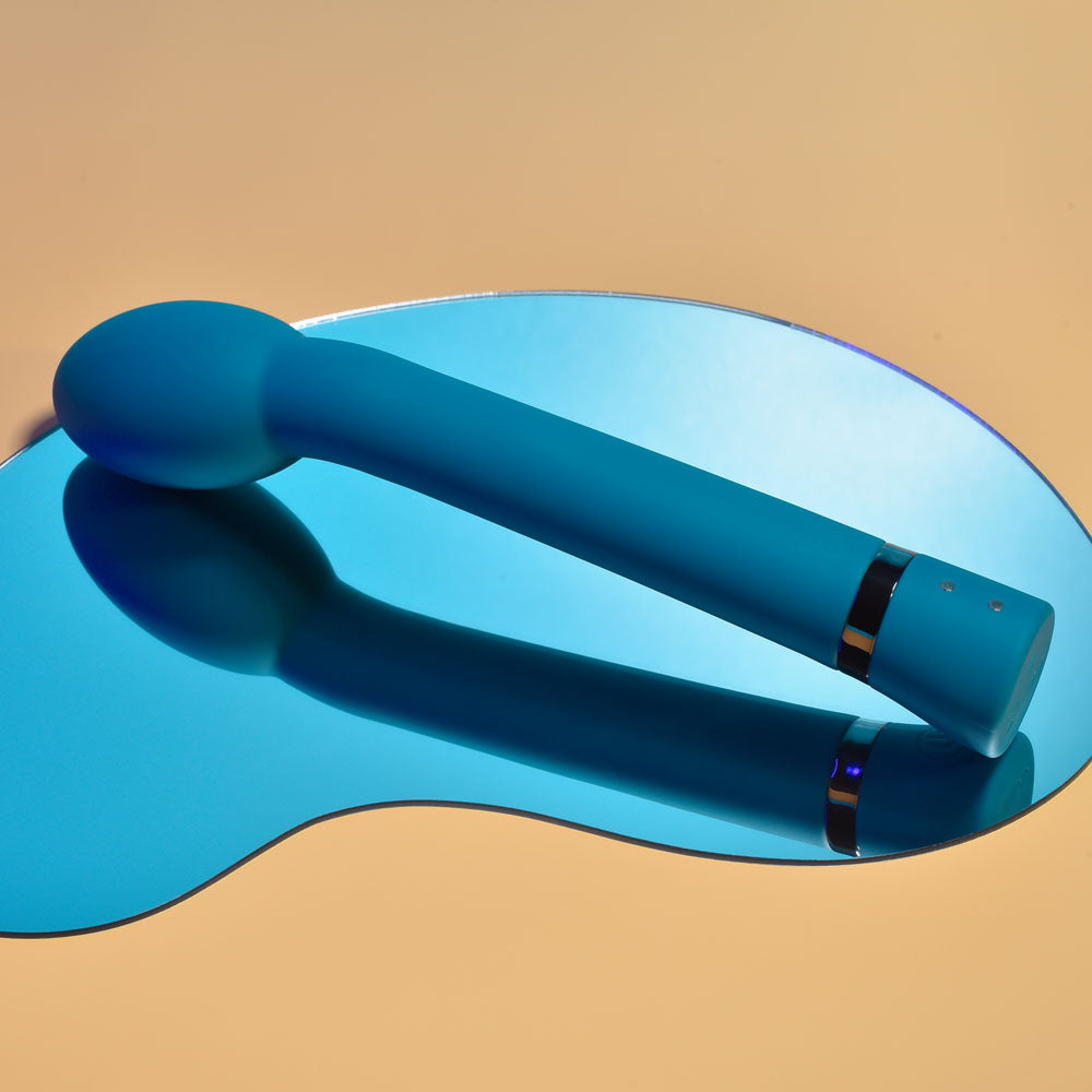 Playboy Pleasure ON THE SPOT - Blue 21.6 cm USB Rechargeable G-Spot Vibrator