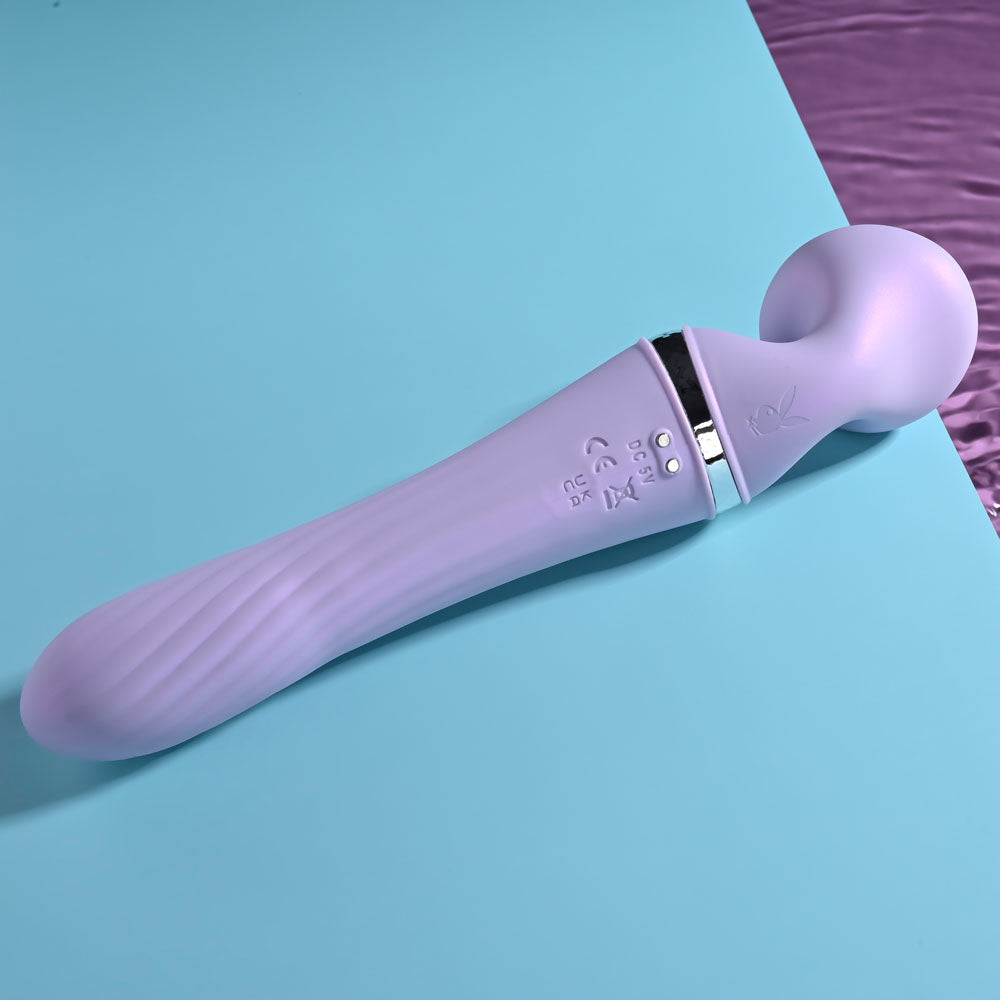 Playboy Pleasure VIBRATO - Lavender 24 cm USB Rechargeable Massage Wand