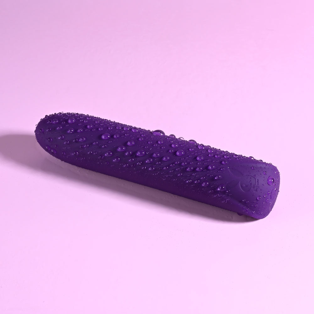 Playboy Pleasure ONE & ONLY - Purple 12 cm USB Rechargeable Bullet