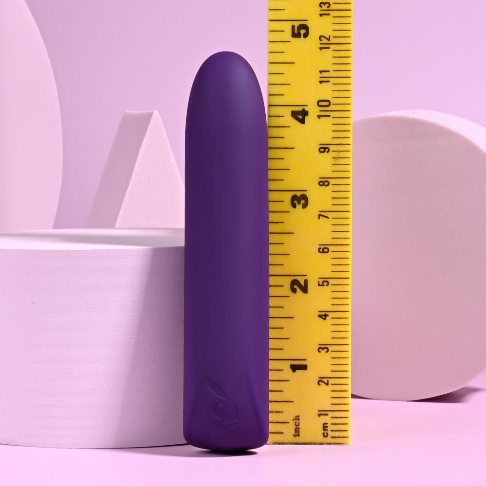 Playboy Pleasure ONE & ONLY - Purple 12 cm USB Rechargeable Bullet