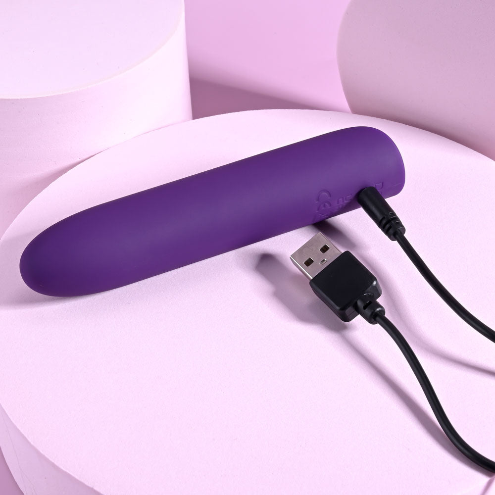 Playboy Pleasure ONE & ONLY - Purple 12 cm USB Rechargeable Bullet