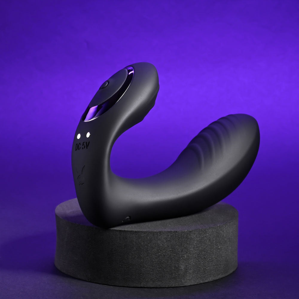 Playboy Pleasure PLAY TIME - Black 12.7 cm USB Rechargeable Vibrator