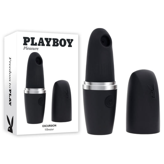 Playboy Pleasure EXCURSION - Black 14.2 cm USB Rechargeable Suction Stimulator