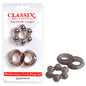 Classix Performance Cock Ring Set - Smoke Cock Rings - Set of 2