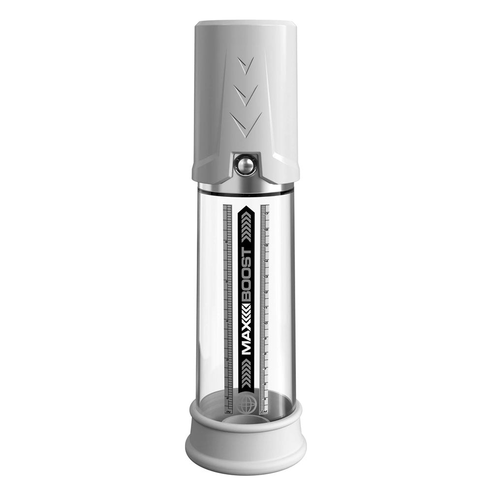 Pump Worx Max Boost - White - White Penis Pump