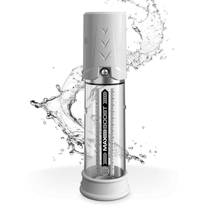 Pump Worx Max Boost - White - White Penis Pump