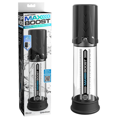 Pump Worx Max Boost - Black - Black Penis Pump