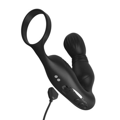 Anal Fantasy Elite Ass-Gasm P-Spot Milker - Black USB Rechargeable Prostate Massage with Cock Ring