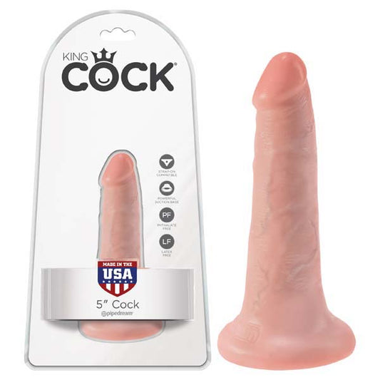 King Cock 5'' Cock - Flesh 12.7 cm (5'') Dong