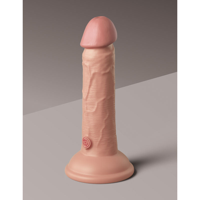 King Cock Elite 6'' Dual Density Cock - Flesh - Flesh 15.2 cm Dong