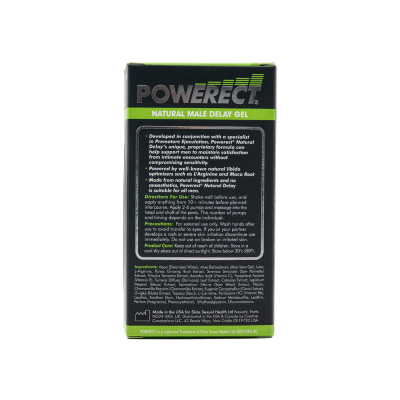 Powerect Natural Delay Serum - Male Delay Serum - 30 ml Bottle