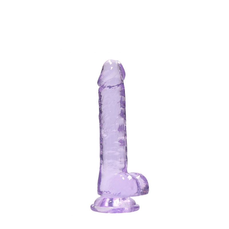 REALROCK 7'' Realistic Dildo With Balls - Purple 17.8 cm Dong