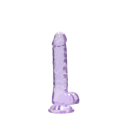 REALROCK 7'' Realistic Dildo With Balls - Purple 17.8 cm Dong