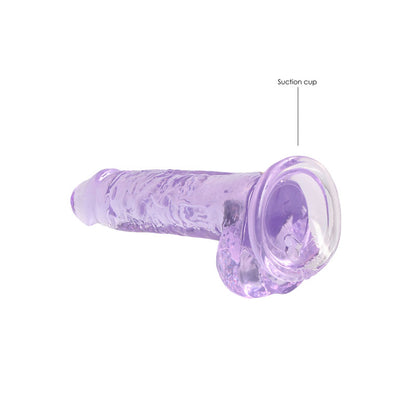 REALROCK 7'' Realistic Dildo With Balls - Purple 17.8 cm Dong