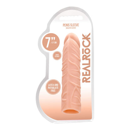 REALROCK 7'' Penis Extender - Flesh 17.8 cm Penis Extension Sleeve