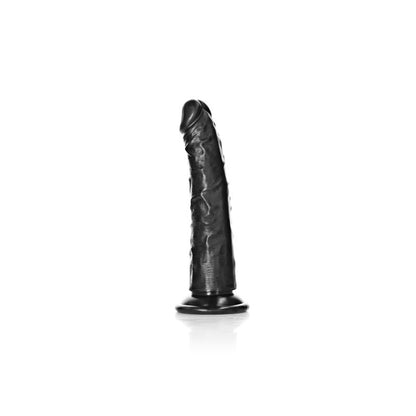 REALROCK Realistic Slim Dildo without Balls - 15.5 cm - Black 15.5 cm (6'') Dong