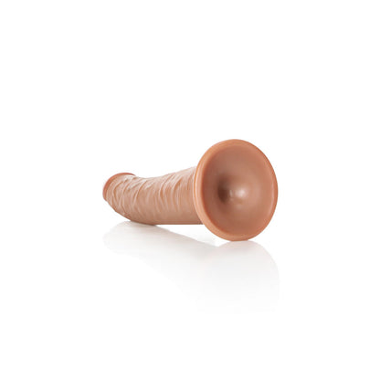 REALROCK Realistic Slim Dildo with Suction Cup - 20.5cm - Tan 20.5 cm (8'') Dong